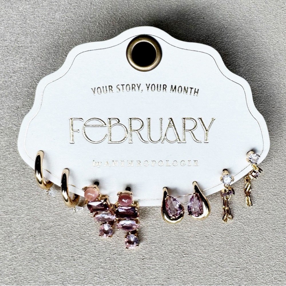 Anthropologie February Earring Set, 4 Pairs - Picture 3 of 15